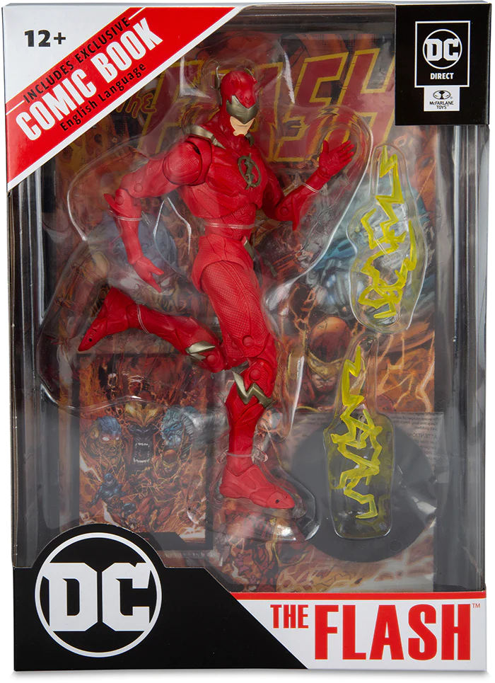 McFarlane Toys - DC DIRECT 7" FIG W/ COMIC THE FLASH WV2 THE FLASH