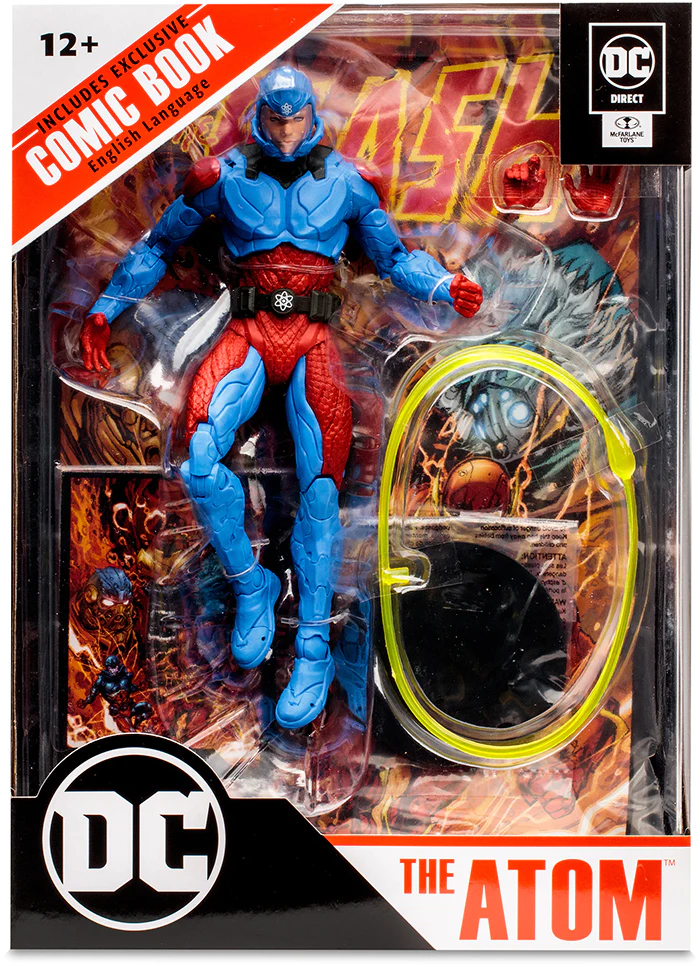 McFarlane Toys - DC DIRECT 7" FIG W/ COMIC THE FLASH WV2 THE ATOM