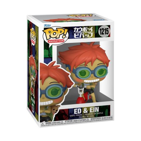 Funko - POP Animation: Cowboy Bebop- Edward on Scooter w/Ein