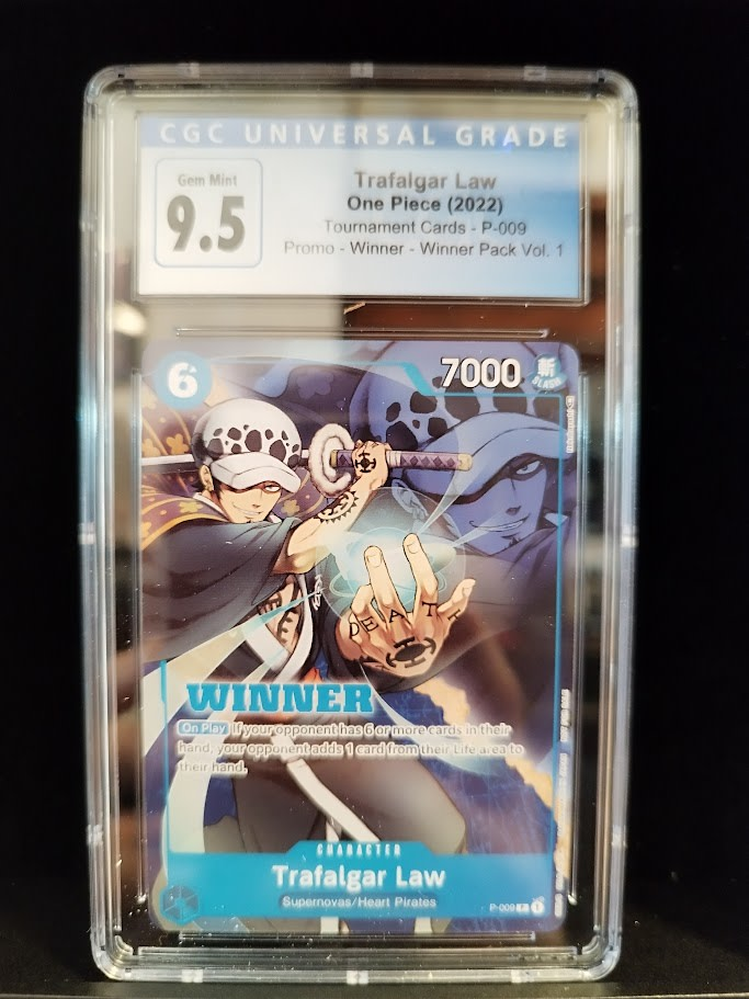 Bandai - One Piece TCG - Trafalgar Law - P-009 (Winner Version) CGC Graded 9.5