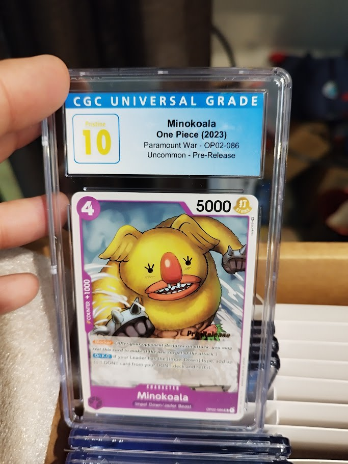 Bandai - One Piece TCG - Minokoala - OP02-086 (Pre-release version) CGC Graded 10