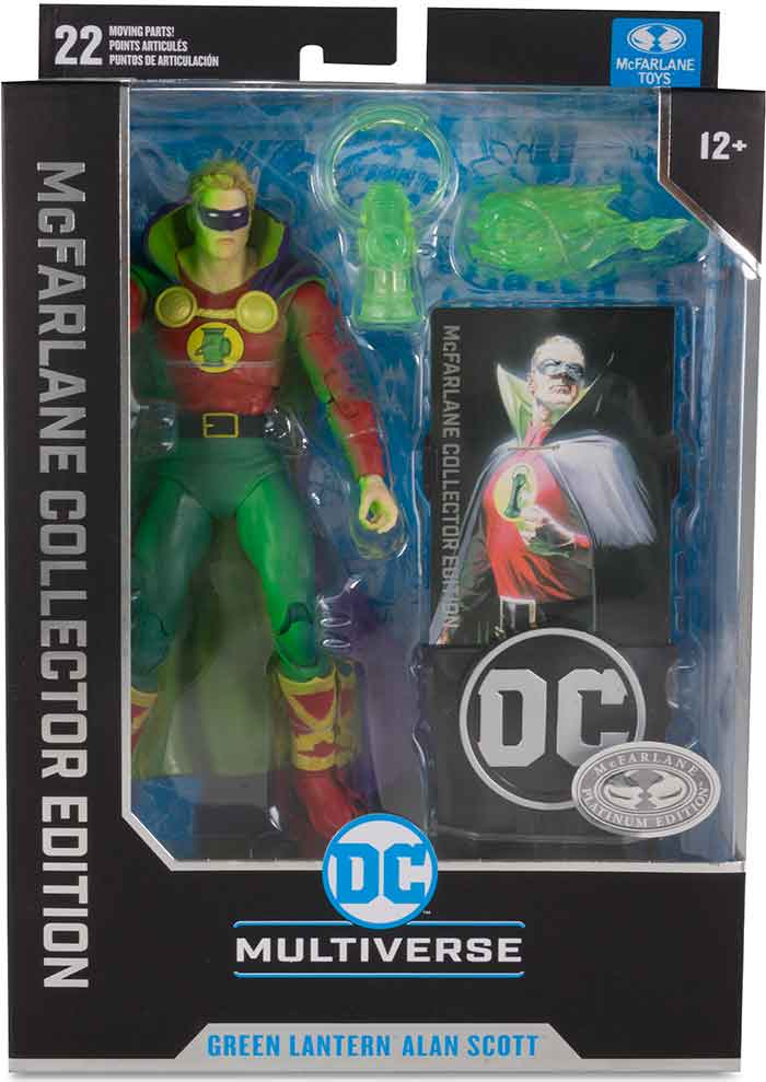 DC MCFARLANE COLLECTOR ED 7" #2 - GREEN LANTERN (Platinum Edition)