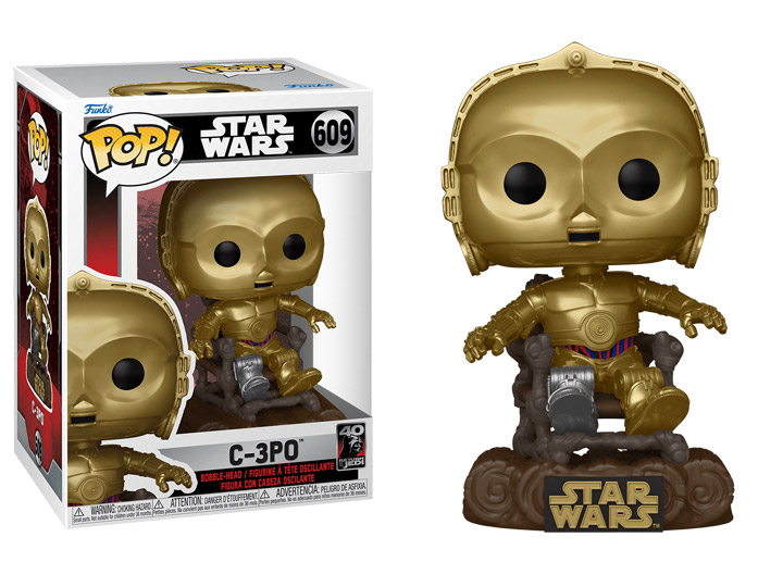 Funko - POP STAR WARS EP VI 40TH C3PO IN CHAIR