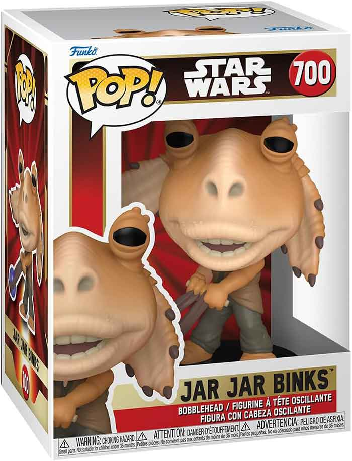 POP STAR WARS EP1 JAR JAR BINKS W/ BOOMA BALL (FUNKO)
