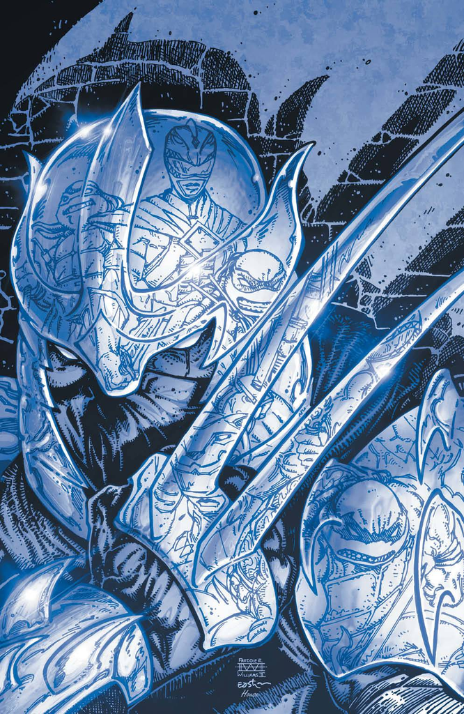 MMPR TMNT II B&W ED #1 CVR E FOC REVEAL EASTMAN