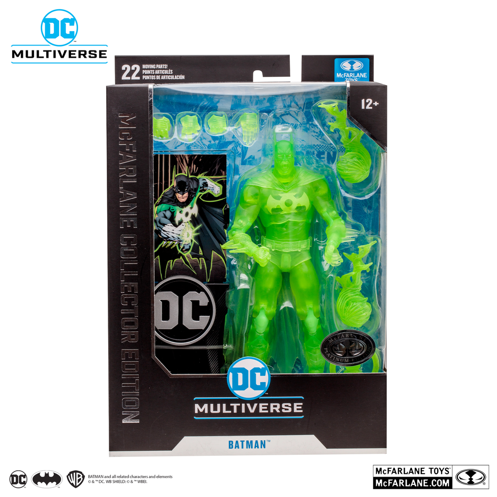 DC MCFARLANE COLL ED 7"WV3 - BATMAN AS GREEN LANTERN (Platinum)