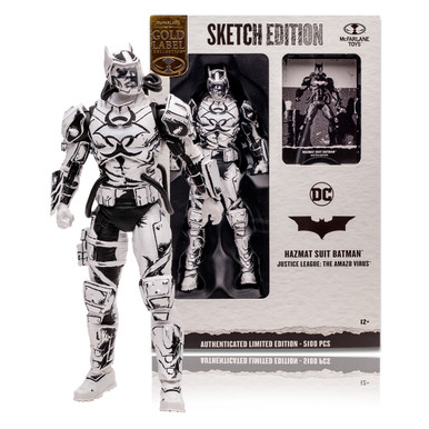 DC MULTIVERSE 7"-GOLD LB-HAZMAT SUIT BATMAN-SKETCH