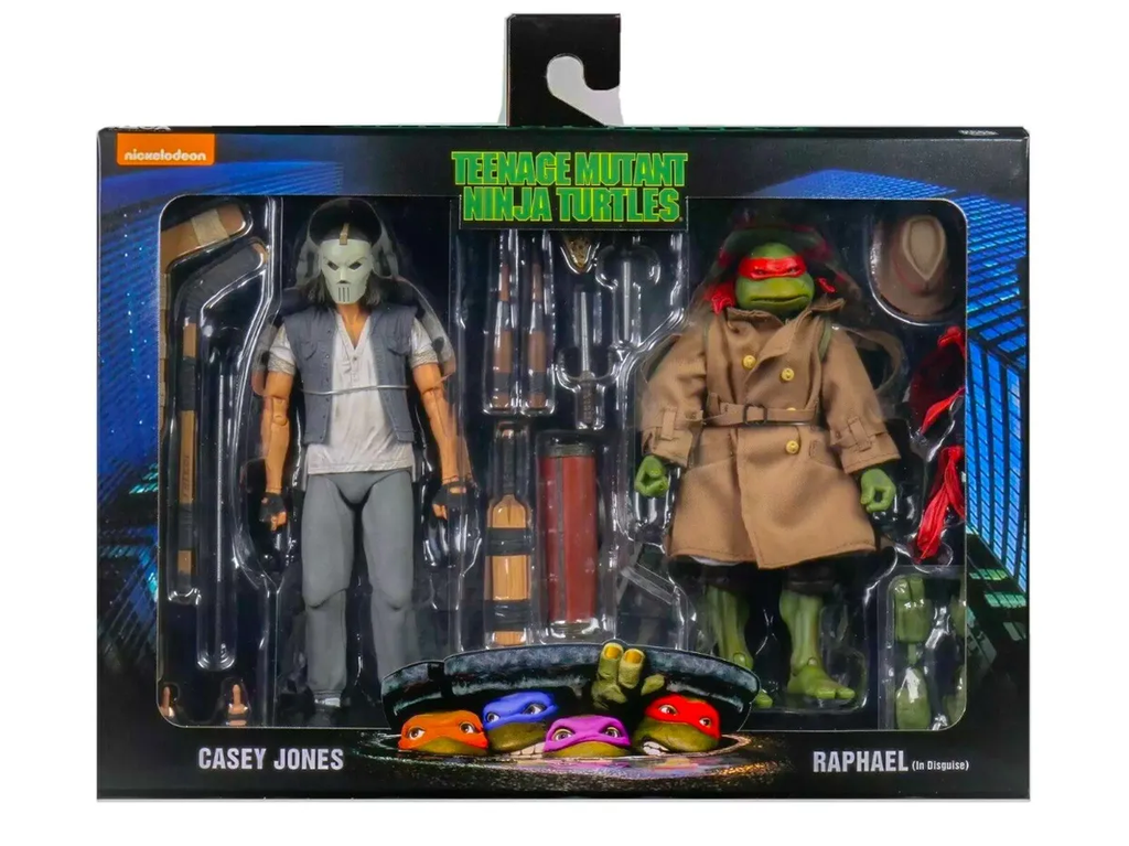 NECA - TMNT CASEY JONES & RAPHAEL IN DISGUISE FIG 2PK 7"