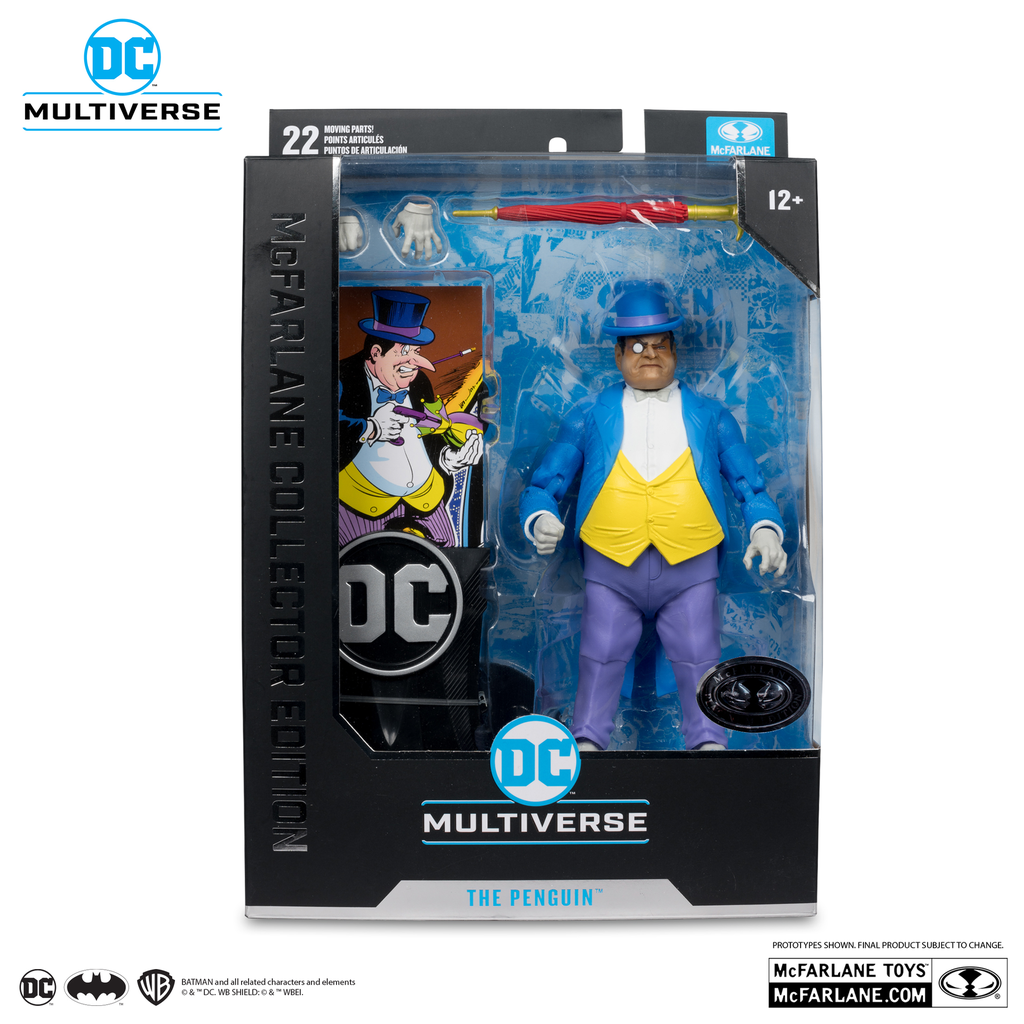 DC MCFARLANE COLLECTOR EDITION 7" WV4 - #12 THE PENGUIN Platinum Edition