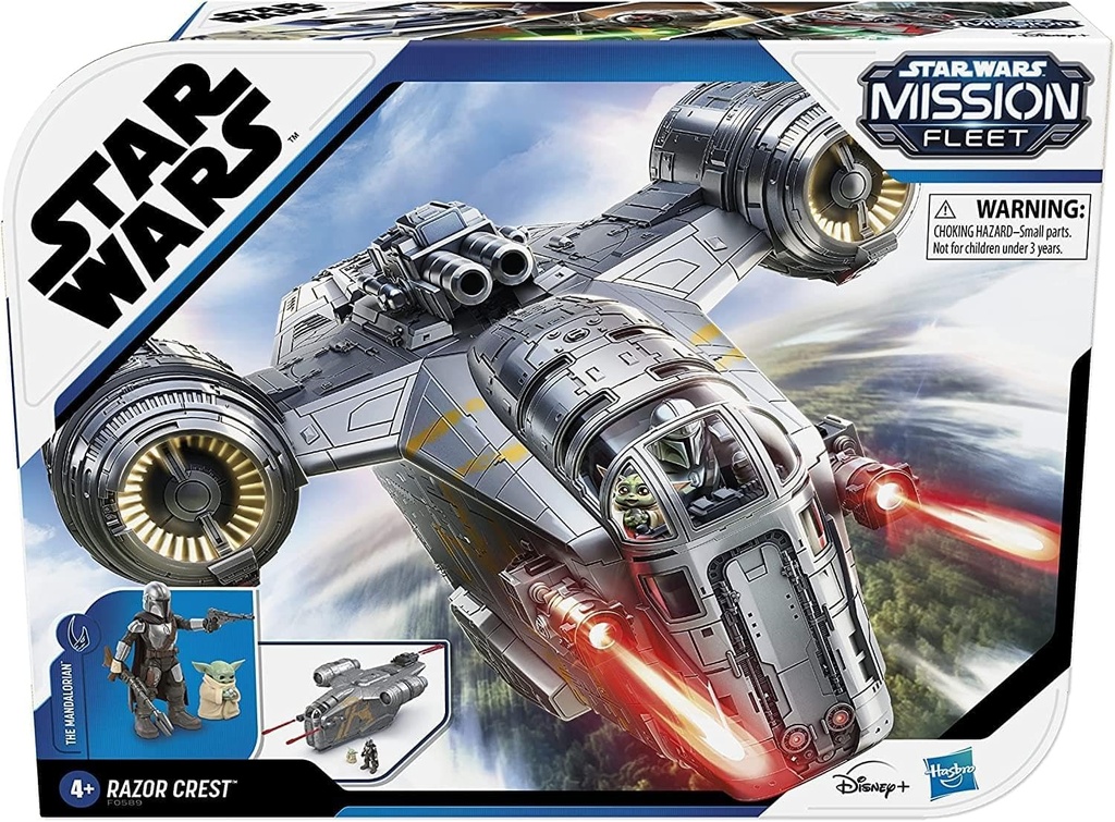 Hasbro - Star Wars Mission Fleet The Mandalorian Razor Crest Outer Rim Run Deluxe Vehicle