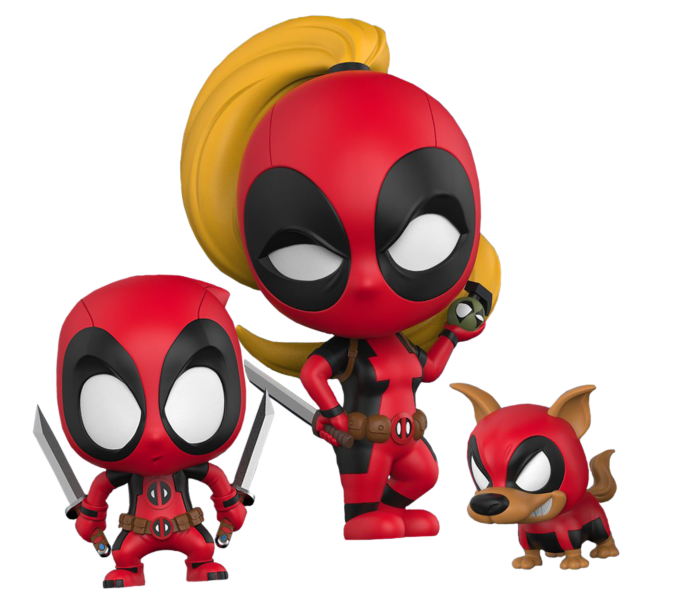 Hot Toys - Lady Deadpool & Kid Pool & Dog Pool - Hot Toys Cosbaby