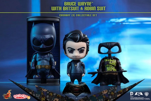Hot Toys - Cosbaby COSB245 Batman v Superman - Bruce wayne/batsuit/robin suit set