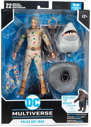 McFarlane Toys - DC Multiverse Suicide Squad Action Figure BAF King Shark - polka dot man