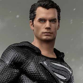 Iron Studios - Iron Studios Superman Black Suit Art Scale 1/10 â€“ Zack Snyderâ€™s Justice League