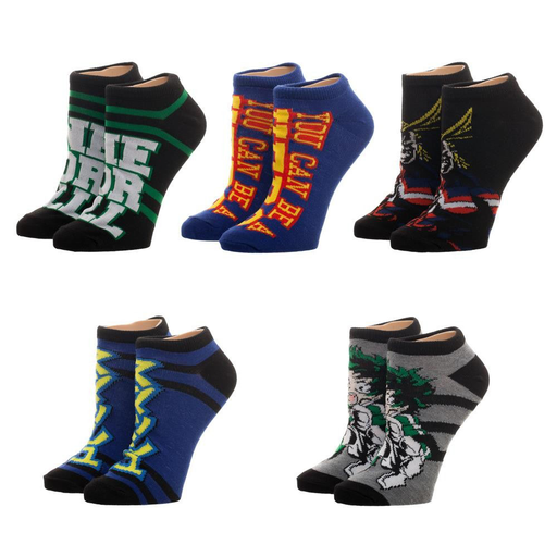 Chaussettes courtes (Ankle Sock ) My Hero Academia Pack de 5