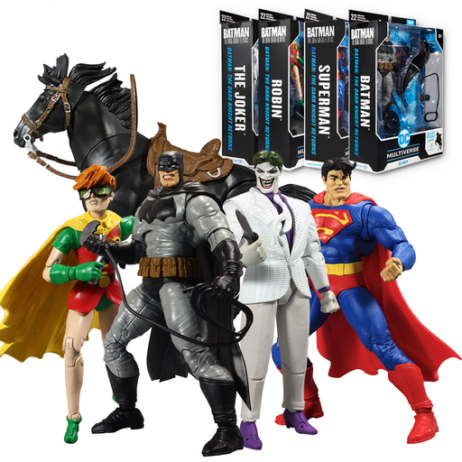 McFarlane Toys - Batman: The Dark Knight Returns DC Bundle Set (4) w/Build-A-Horse