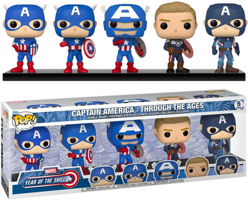 Funko - Captain America Year of the Shield POP! Vinyl Figure 5-Pack - Exclusive