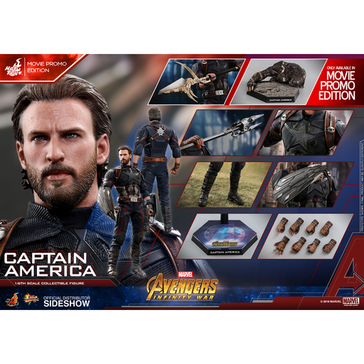 Hot Toys - Avengers infinity wars - Captain America Movie Promo Edition MMS481 (open box)