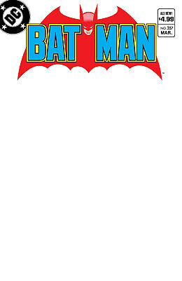 BATMAN #357 FACSIMILE EDITION BLANK SKETCH