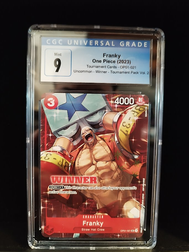 Bandai - One Piece TCG - Franky - OP01-021 (Winner Version) CGC Graded 9