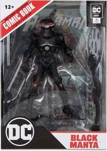 McFarlane Toys - DC DIRECT 7" FIG W/ COMIC AQUAMAN - BLACK MANTA