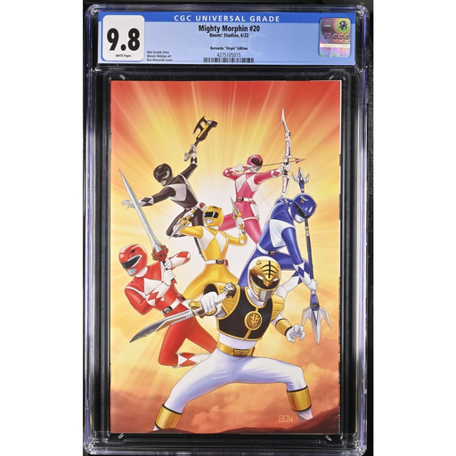 CGC Graded 9.8 - MIGHTY MORPHIN #20 CVR H UNLOCKABLE VAR BERNARDO