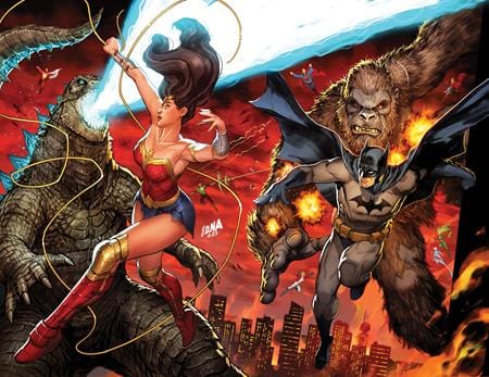 JL VS GODZILLA VS KONG #2 WONDER WOMAN CONN