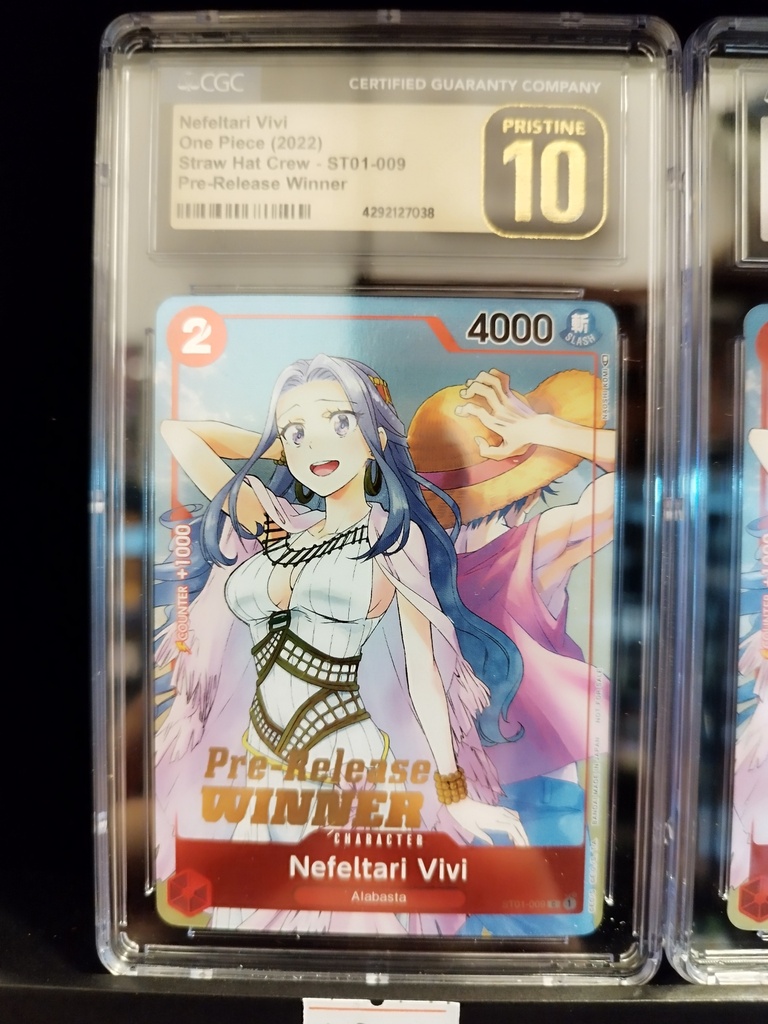 Bandai - One Piece TCG - Nefeltari Vivi - ST01-009 (Pre-release Winner Version) CGC Graded Pristine 10