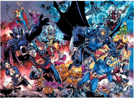 DC VERSUS MARVEL: THE AMALGAM AGE OMNIBUS Direct Market Variant Jim Lee