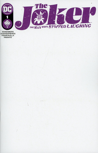 THE JOKER THE MAN WHO STOPPED LAUGHING #1 Blank Cover Variant
